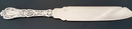 Paris (Sterling, 1900, No Monograms) Cake Saw Solid Piece
