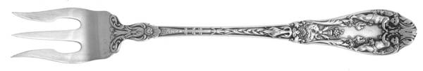 Paris (Sterling, 1900, No Monograms) Olive Fork