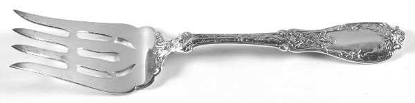 Paris (Sterling, 1900, No Monograms) Large Solid Cold Meat Serving Fork