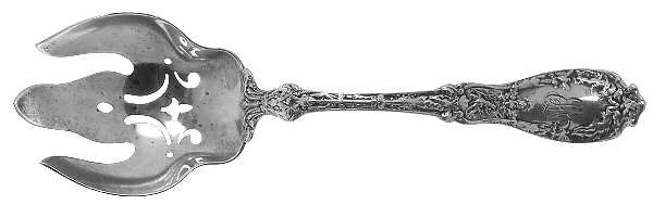 Paris (Sterling, 1900, No Monograms) Solid Salad Serving Fork