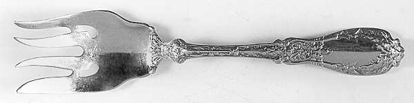 Paris (Sterling, 1900, No Monograms) Medium Solid Cold Meat Serving Fork