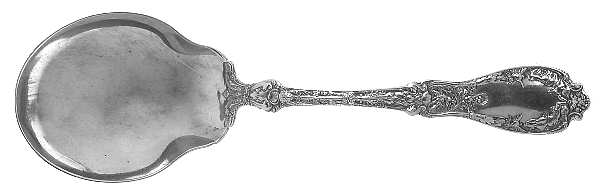 Paris (Sterling, 1900, No Monograms) Solid Salad Serving Spoon