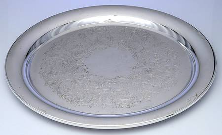 Paul Revere (Silverplate, Hollowware) Round Tray For Punch Bowl