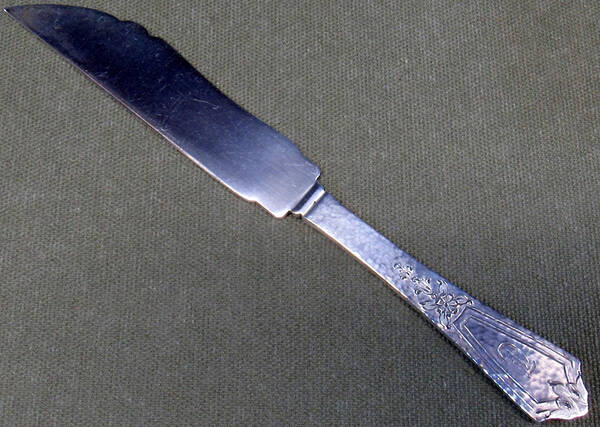 Pattern A (Sterling, 1912, No Monograms) Individual Solid Fish Knife