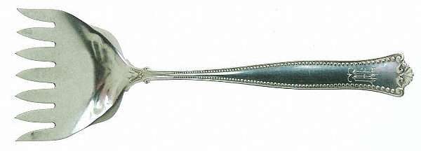 Pembroke (Sterling, 1895) Large Solid Tined Sardine Serving Fork