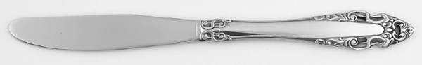 Pierced Baroque (Stainless) Flat Handle Butter Spreader