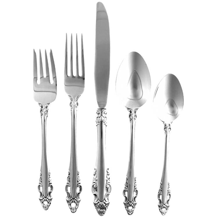 Pierced Baroque (Stainless) 40 Piece Estate Set
