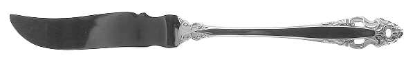 Pierced Baroque (Stainless) Flat Handle Master Butter Knife