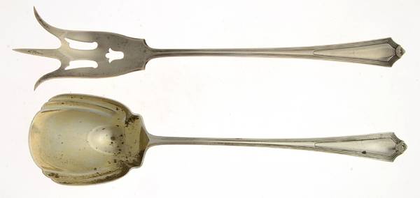 Plymouth (Sterling, 1911) 2 Pc Large Lettuce Serving Set