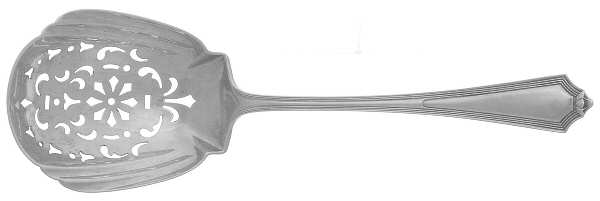 Plymouth (Sterling, 1911) Pierced Nut Serving Spoon