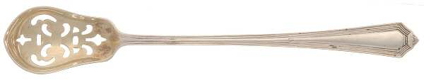 Plymouth (Sterling, 1911) Pierced Bowl Short Handle Olive Spoon by Gorham Silver
