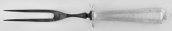 Plymouth (Sterling, 1911) Small Steak Carving Fork with Stainless Prongs