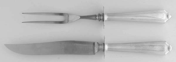 Plymouth (Sterling, 1911) Small Steak 2-Piece Carving Set w/Stainless Blade