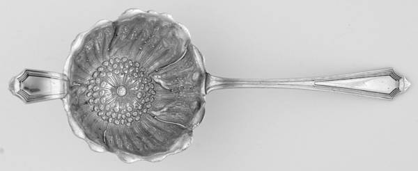 Plymouth (Sterling, 1911) Solid Individual Overcup Tea Strainer