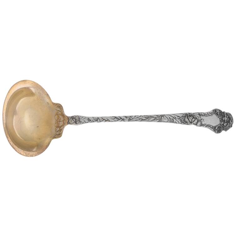 Poppy (Sterling, 1902) Oyster Ladle Solid Piece by Gorham Silver