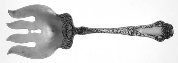 Poppy (Sterling, 1902) Large Solid Fish Serving Fork