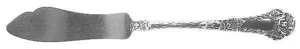 Poppy (Sterling, 1902) Large Flat Handle Master Butter Knife