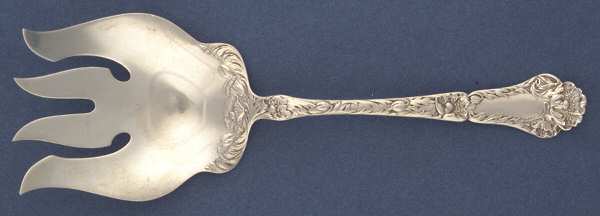 Poppy (Sterling, 1902) Large Solid Fish Serving Fork