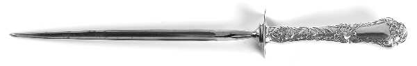 Poppy (Sterling, 1902) Large Roast Steel Rod Knife Sharpener