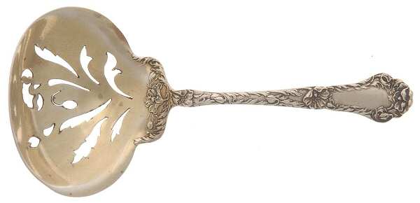 Poppy (Sterling, 1902) Solid Bon Bon Spoon with Pierced Bowl