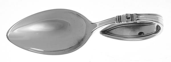 Portsmouth (Sterling, 1918, No Monograms) Curved Handle Baby Spoon