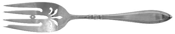 Portsmouth (Sterling, 1918, No Monograms) Large Solid Cold Meat Serving Fork
