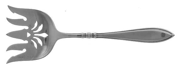 Portsmouth (Sterling, 1918, No Monograms) Large Solid Tined Sardine Serving Fork