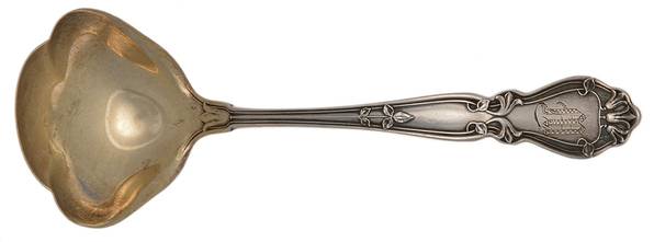Portland (Sterling, 1904) Monogramed Solid Piece Cream Ladle