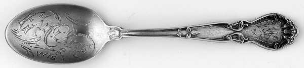 Portland (Sterling, 1904) Monogram Five O'Clock Souvenir Spoon