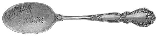 Portland (Sterling, 1904) Souvenir Spoon (Five O'Clock)