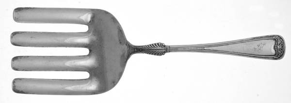 Princess Louise (Silverplate, 1881) Large Solid Asparagus Serving Fork