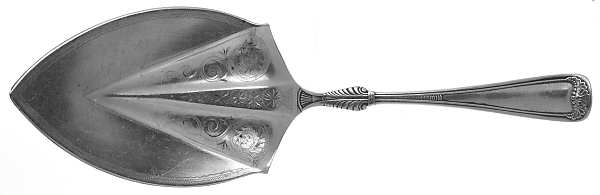 Princess Louise (Silverplate, 1881) Large Solid Bright Cut Pie Knife