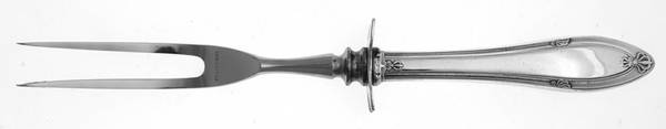 Providence (Silverplate, 1920) Small Steak Carving Fork with Stainless Prongs
