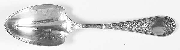 Raphael (Sterling, 1875) Large Bright Cut Jelly Spoon