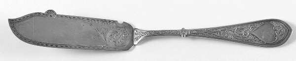 Raphael (Sterling, 1875) Flat Handle Bright Cut Master Butter
