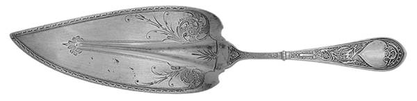 Raphael (Sterling, 1875) Small Fish Serving Knife, Bright Cut Solid Piece