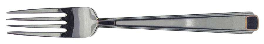 Regalia Court-Onyx (Stainless, Gold Accent) Fork