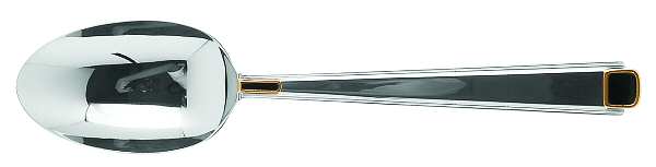 Regalia Court-Onyx (Stainless, Gold Accent) Tablespoon (Serving Spoon)