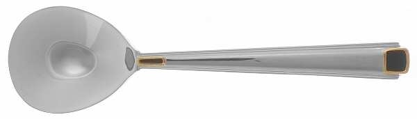 Regalia Court-Onyx (Stainless, Gold Accent) Sugar Spoon