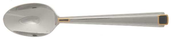 Regalia Court-Onyx (Stainless, Gold Accent) Teaspoon