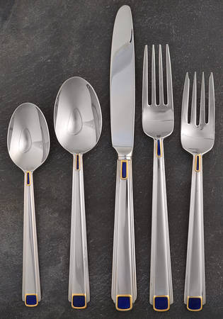 Regalia Court-Lapis (Stainless) 5 Piece Place Setting