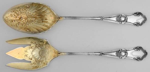 Regent (Sterling, 1892) Solid Oversized Serving Salad Set