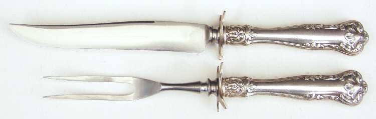 Regent (Silverplate, 1902-1903) Small Stainless Blade 2-Piece Steak Carving Set