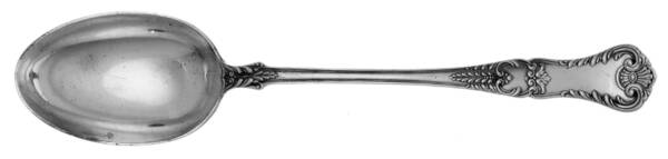 Richmond (Silverplate, 1897) Large Solid Dressing Spoon with Button