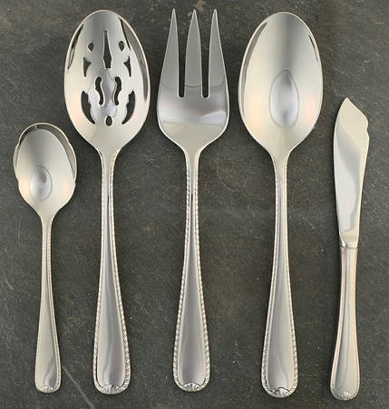 Ribbon Edge II (Stainless) 5 Piece Hostess Set