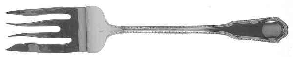 Roanoke (Sterling, 1913) Medium Solid Cold Meat Serving Fork
