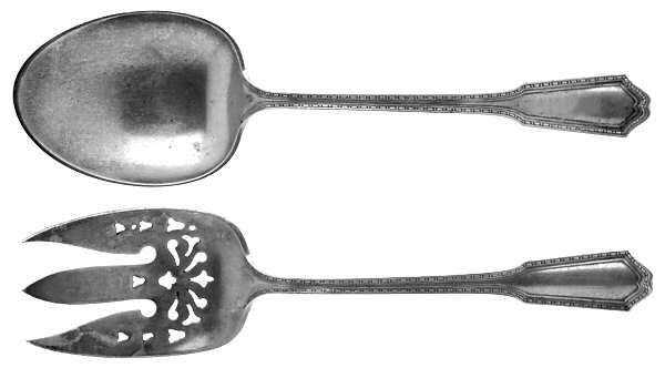Roanoke (Sterling, 1913) (2 Pc) Solid Salad Set