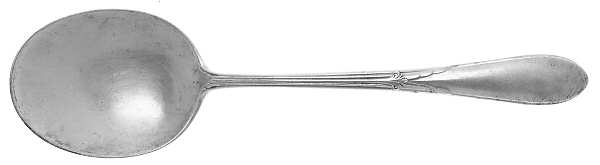 Rose Marie (Sterling, 1933, No Monograms) Round Bowl Soup Spoon (Gumbo) by Gorham Silver