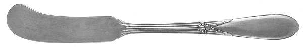 Rose Marie (Sterling, 1933, No Monograms) Flat Handle Butter Spreader by Gorham Silver