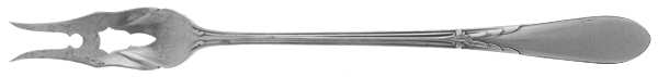 Rose Marie (Sterling, 1933, No Monograms) Short Handle Pickle/Olive Fork